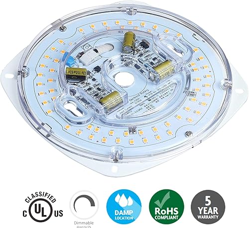 Miniatura 2 de Tamaño PCB de 5.5 pulgadas, tamaño total de 6.73 pulgadas, 23 W, 3000 K, 1700 LM, 120 V, CRI90, motor de luz LED regulable, kit de luz de