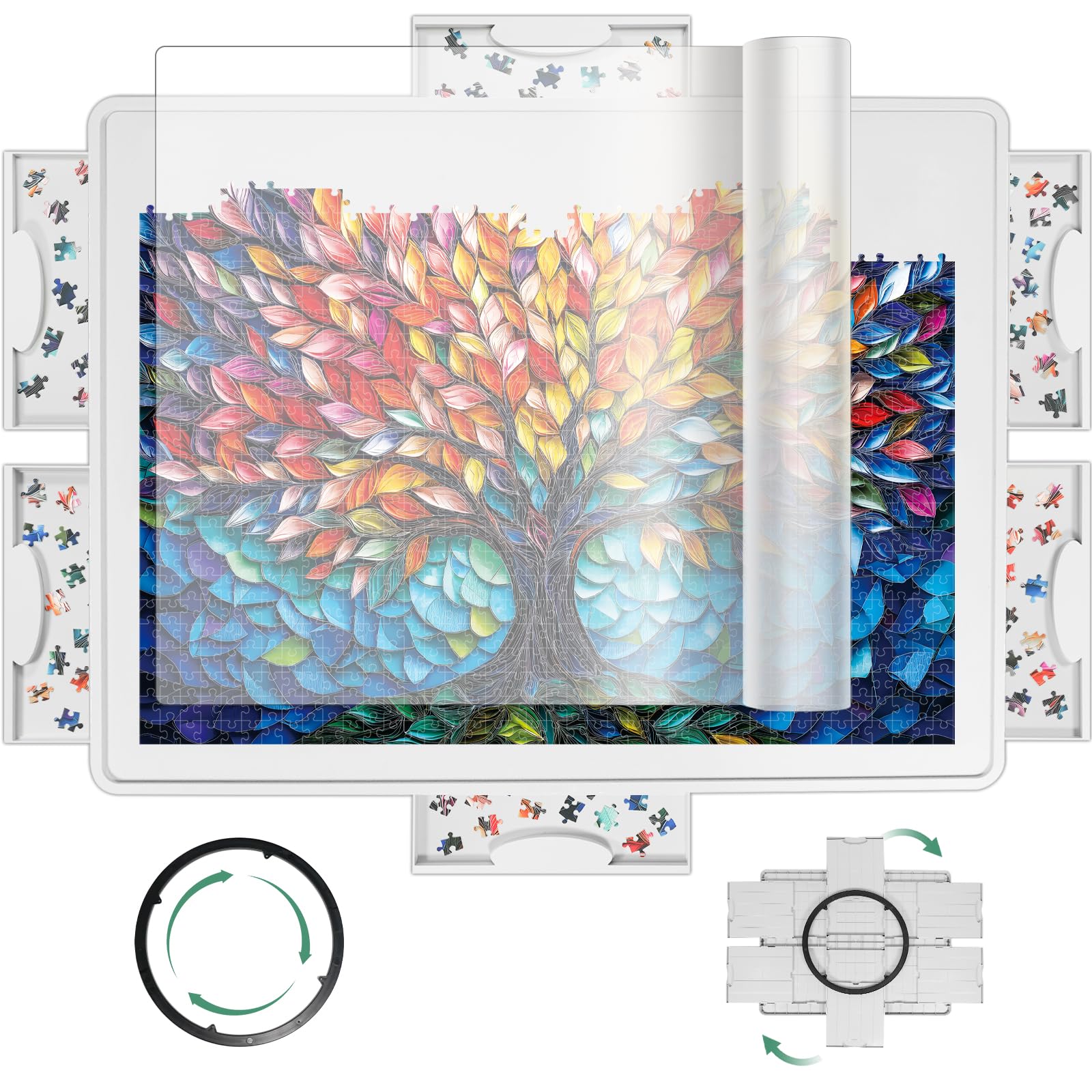 Amazon.com: ALL4JIG 1500 Pieces Lightweight Rotating Plastic