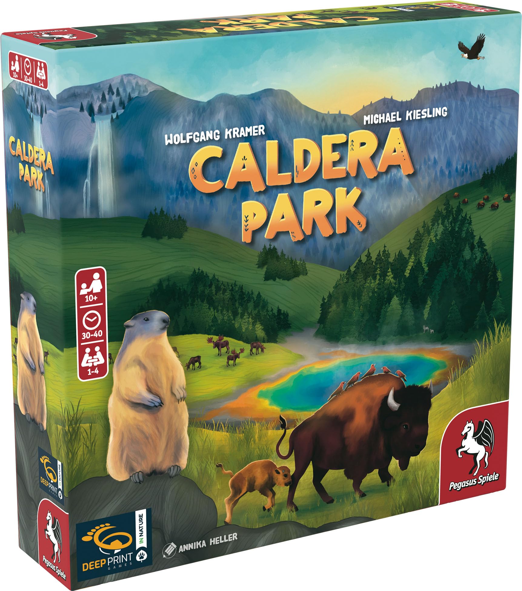 Pegasus Spiele Caldera Park – Gioco Da Tavolo In Inglese (Deep Print Games) – Gioco Per Famiglie