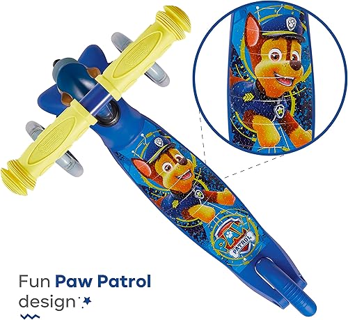 Miniatura 8 de Patineta autoequilibrante para niños pequeños con ruedas iluminadas, cubierta extraancha, plataforma de 3 ruedas, freno activado por el pie