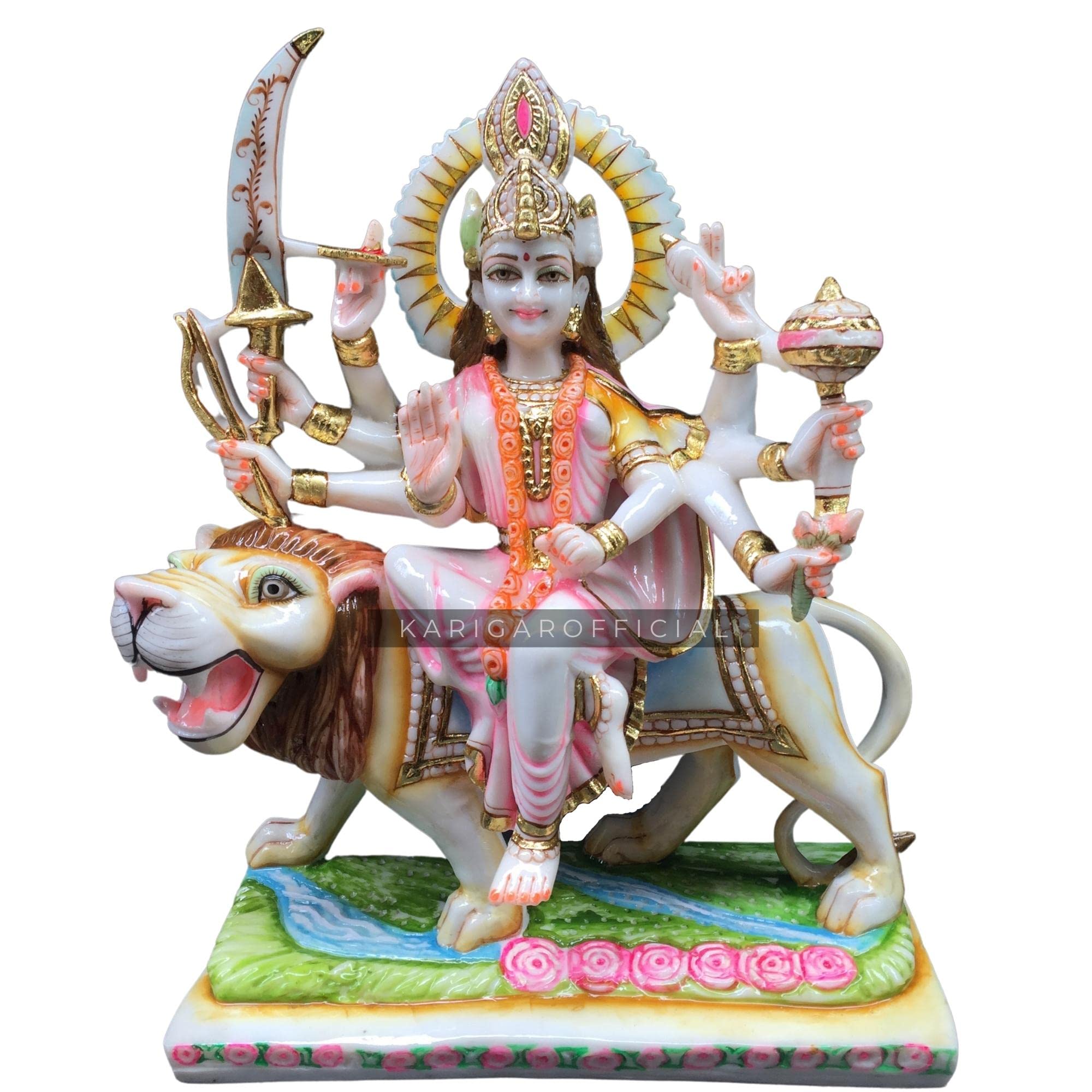 Buy Durga Statue Murti Large 18 inches Durga Marble Figurine Shaila