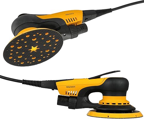 Miniatura 4 de Mirka MID62520CAUS - Lijadora orbital eléctrica directa aleatoria 6 pulgadas amarillo negro
