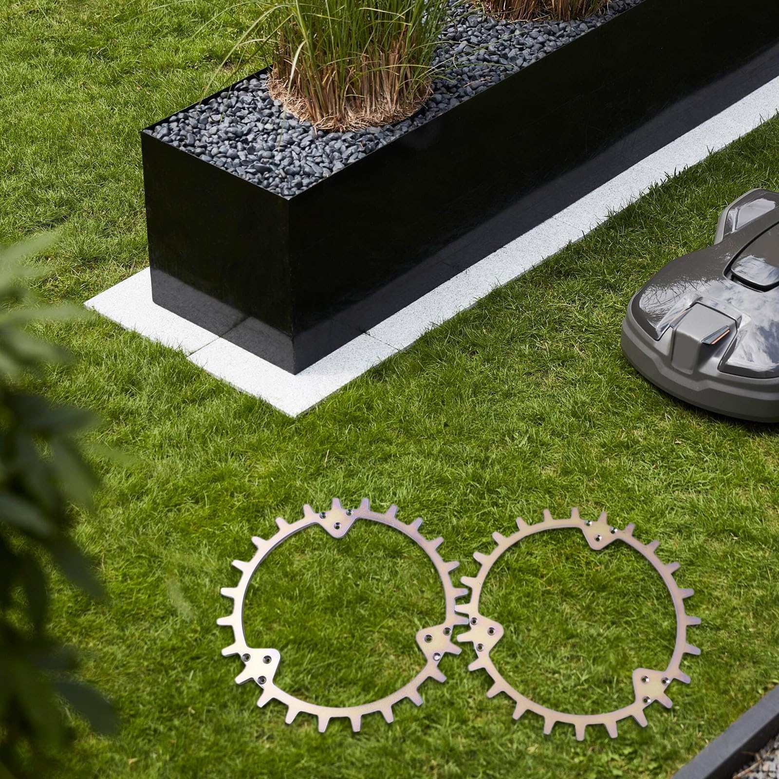 Polea de rueda de tracción de acero inoxidable para cortacésped robot cortacésped 420/320/430X/440/450X - 255 mm de diámetro, a prueba de óxido, incluye