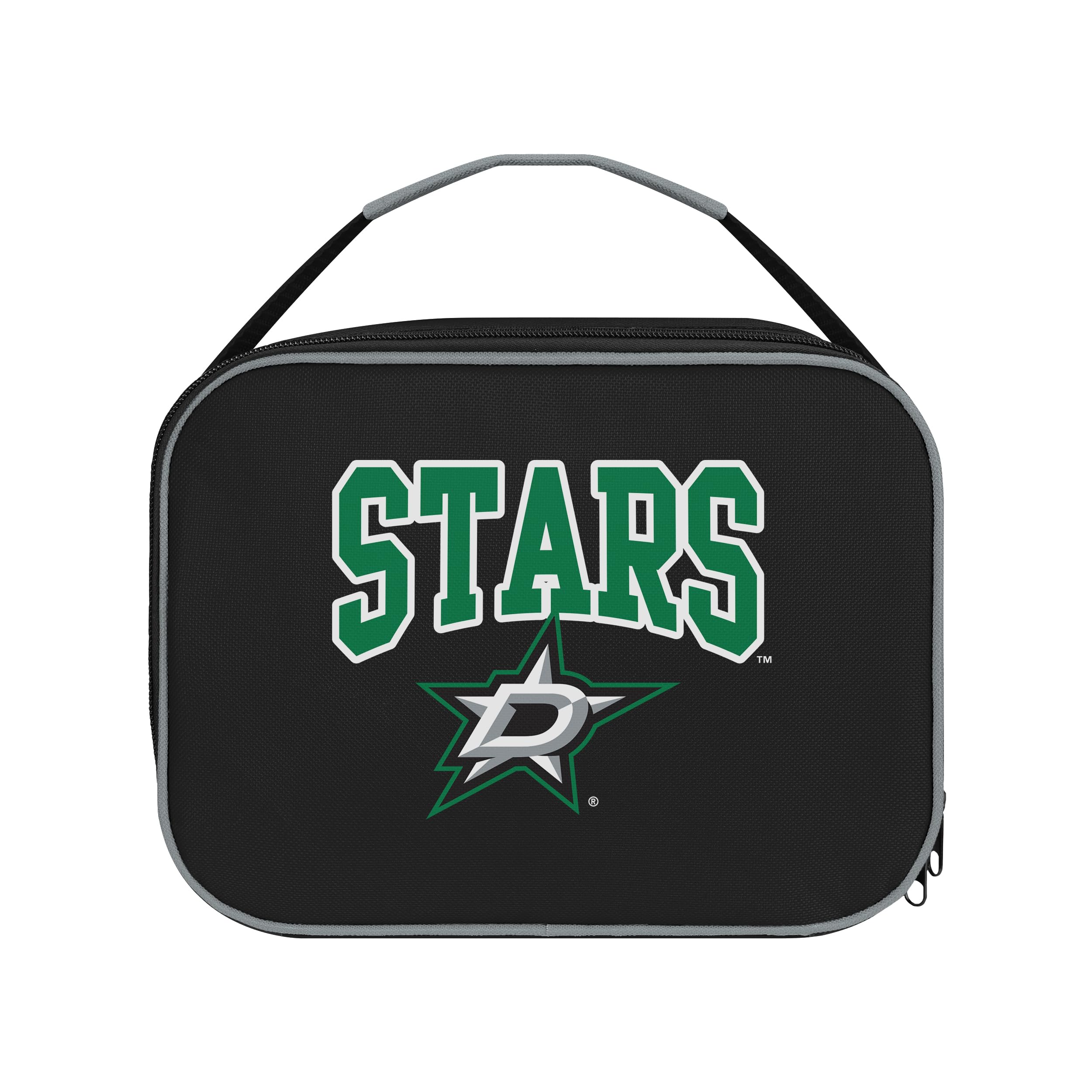 FOCO NHL Unisex-Adult Officially Licensed Wordmark Team Color Big Logo Hockey Zip Closure 7L Lunch Bag - Dallas Stars