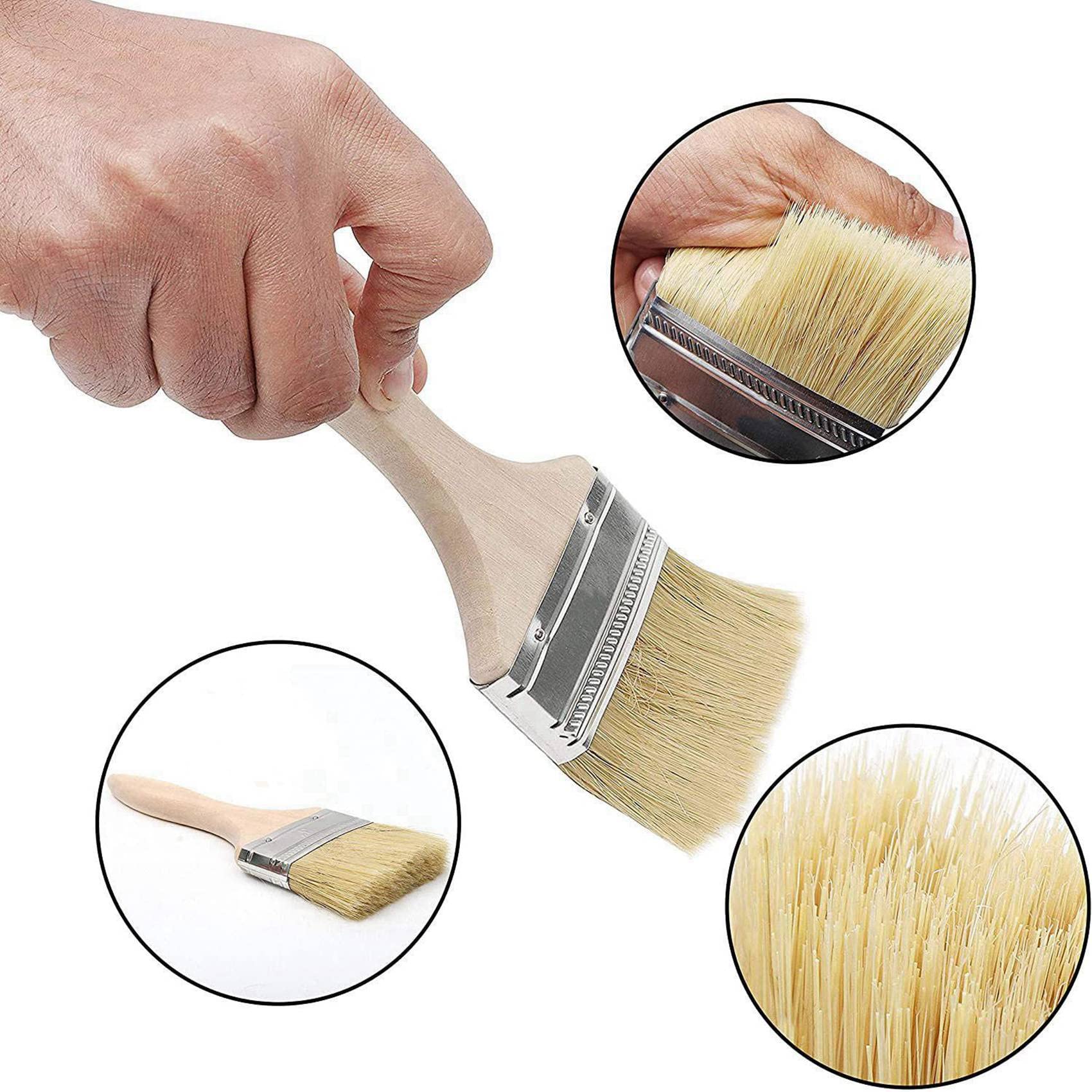 48 Pièces Séries Les Pinceaux 70mm la Puce de Peinture et de Vernis la Brosse Parfaite pour Les Peintures de Mur et de Bois