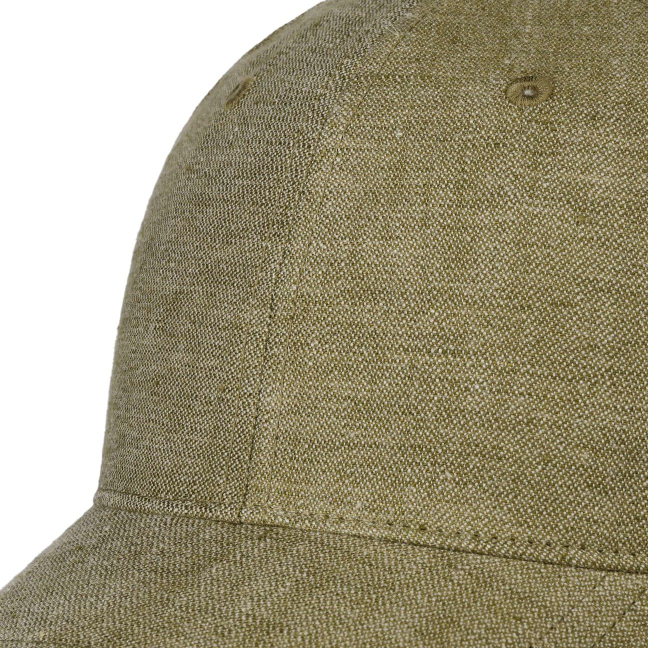 Stetson Lniana czapka z ochroną przed promieniowaniem UV męska - Made in Italy słońce baseball lato metalowa klamra, daszek, podszewka wiosna-lato