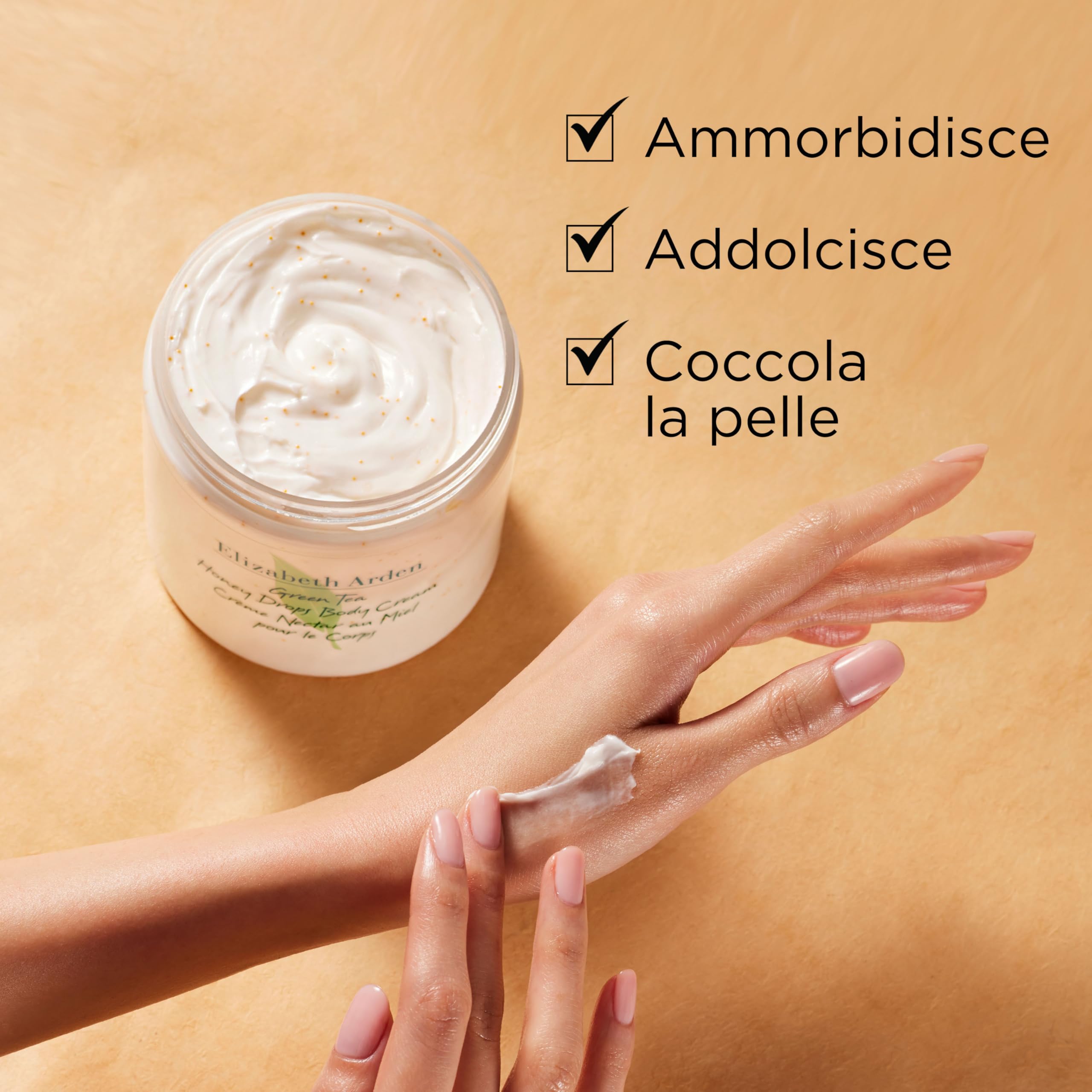 Elizabeth Arden - Green Tea Honey Drops, Crema Corpo al Tè Verde e Gocce di Miele, Rivitalizza e Idrata la Pelle, Rinfresca ed Lenisce, Rigenera Anche la Pelle Arida