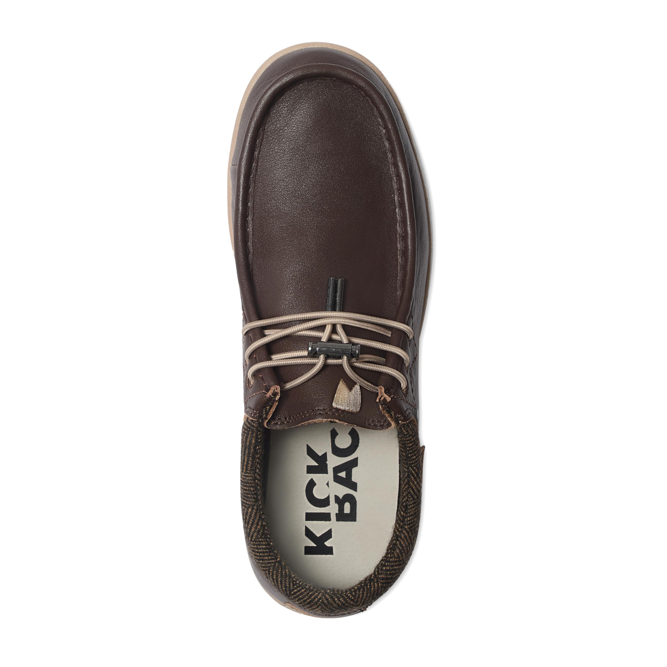 Kickback Haven - Mocassini da Uomo - Scarpe Casual Leggere da Uomo - Tomaia in Morbida Pelle e camoscio - Lacci Elastici Regolabili - Suola Ammortizzata - Solette in Schiuma Attiva Foderate in Pelle