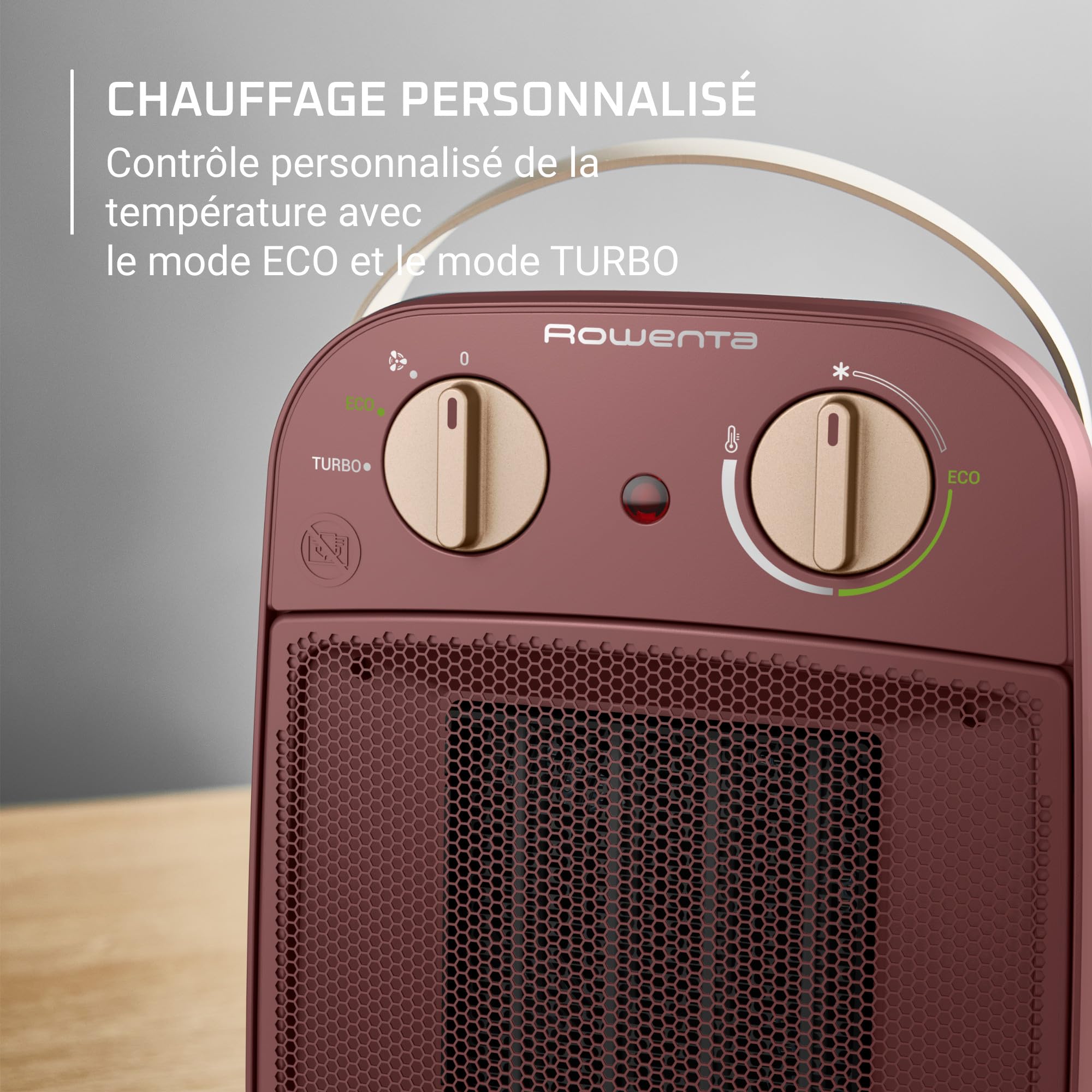 Rowenta My Nomad Heater, Chauffage puissant, Silencieux, Mode Éco, Facile à transporter, SO8231F0