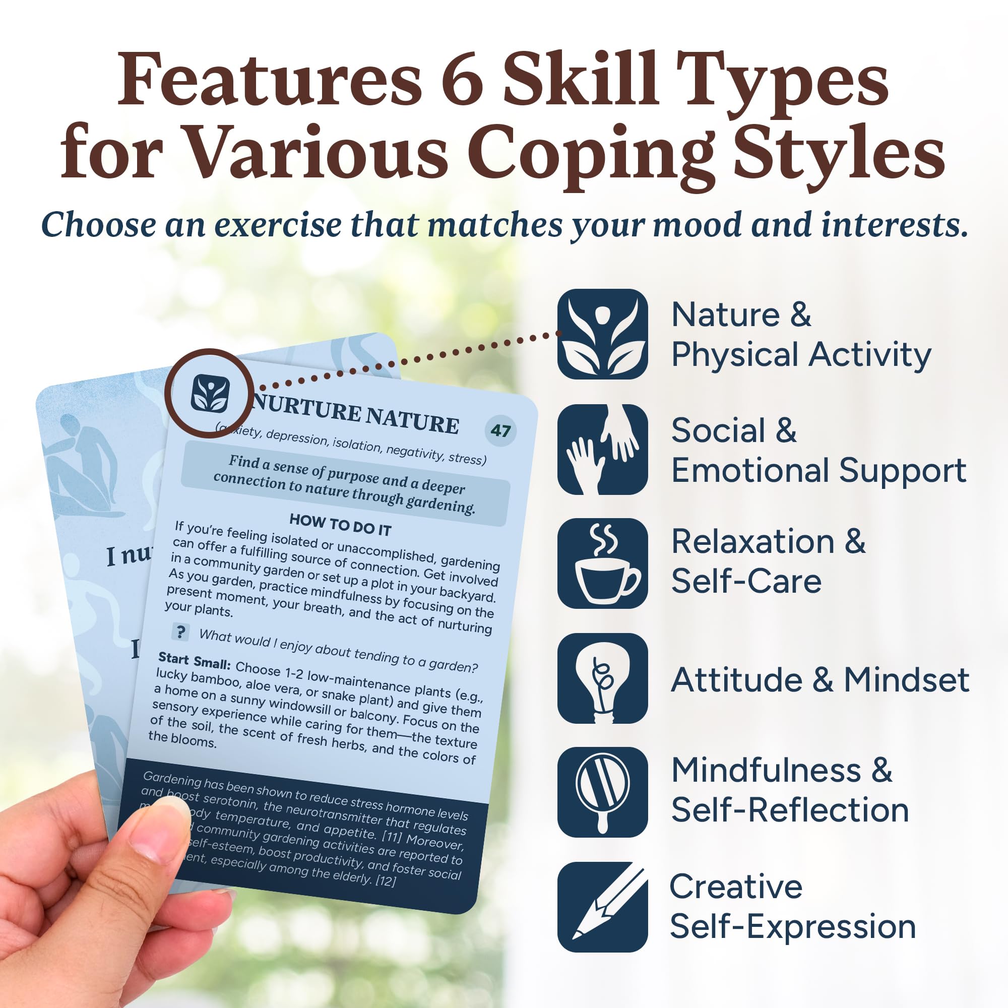 Better Days Coping Cards, 65 Skills & Exercises to Cope with Stress, Anxiety, & Anger - Image 4