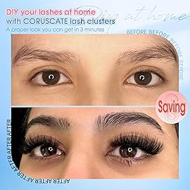 CORUSCATE Lash Clusters 100D120D150D with Bottom Lash, Cluster Eyelash Extensions Long 12-20mm DIY Cluster Lashes Thick Eyelash Clusters Volume Individual Lashes Extension 390pcs Eyelashes Strip