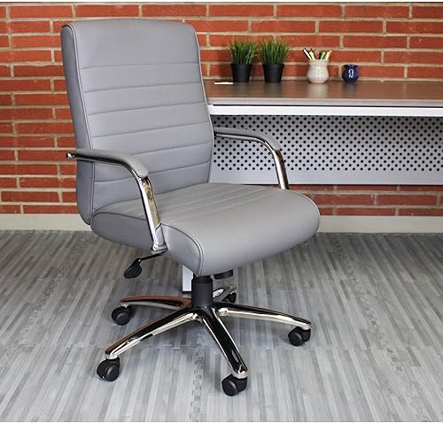 Miniatura 4 de Boss Office Products Silla ejecutiva moderna para conferencias, color gris