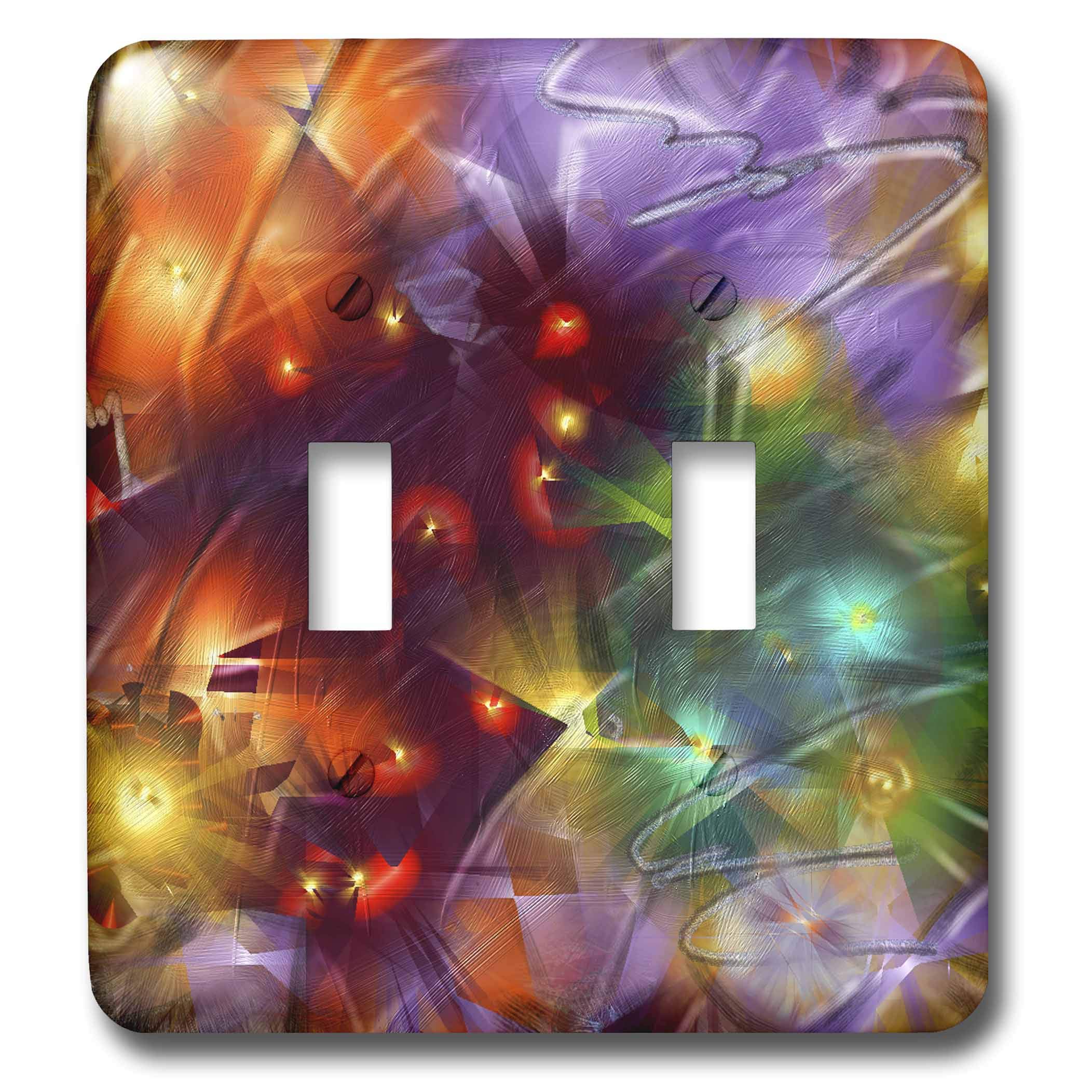 Interrupteur à bascule double design 3dRose Lsp_4832_2 pour décoration murale