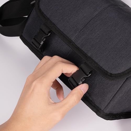Miniatura 6 de Bolsa para cámara, bolsa de hombro compacta para cámara, compatible con Samsung, Sony, Canon, Pentax, Olympus Panasonic, Nikon y muchos más