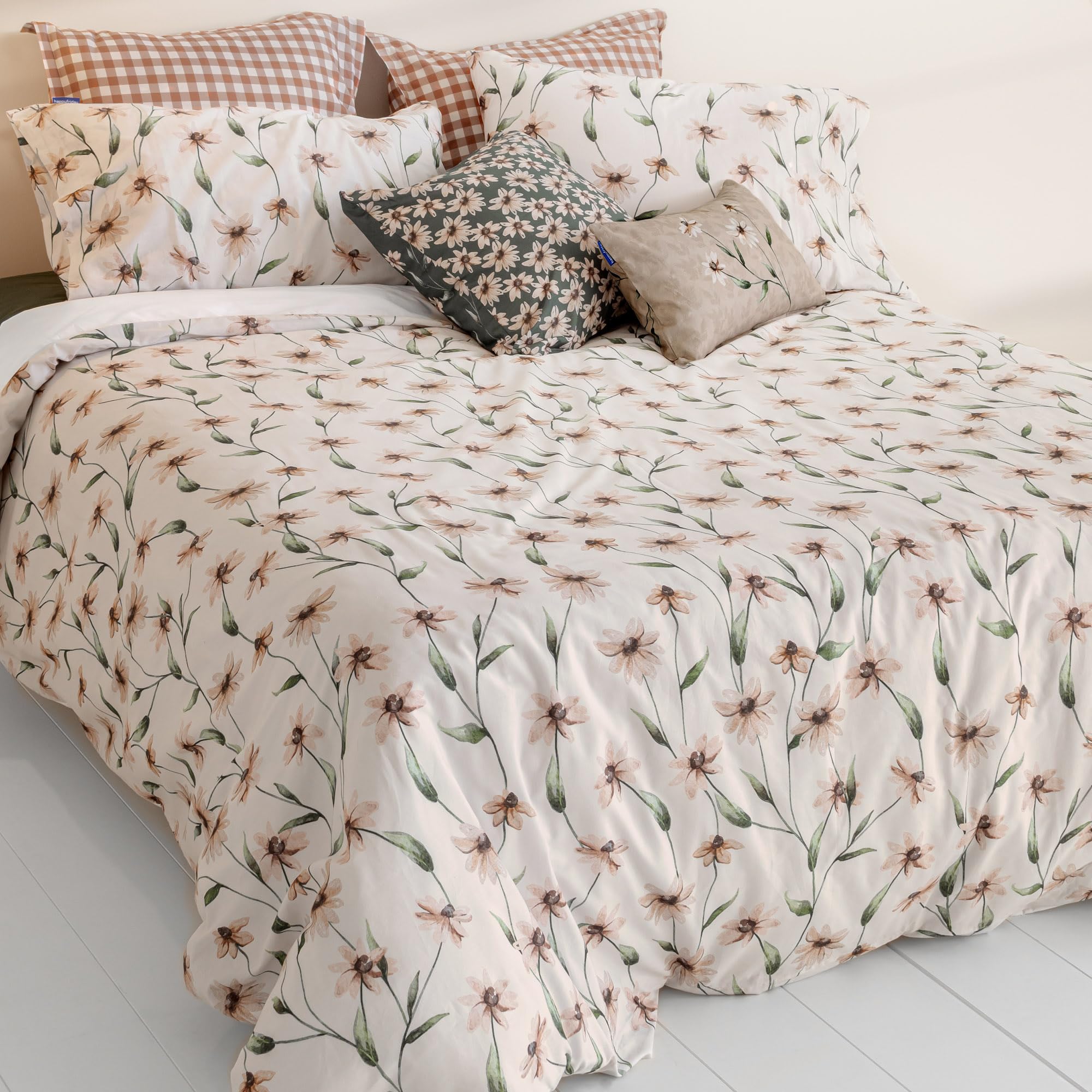 Housse de couette 260x240 cm Tinny bloom grand lit 180x200 double