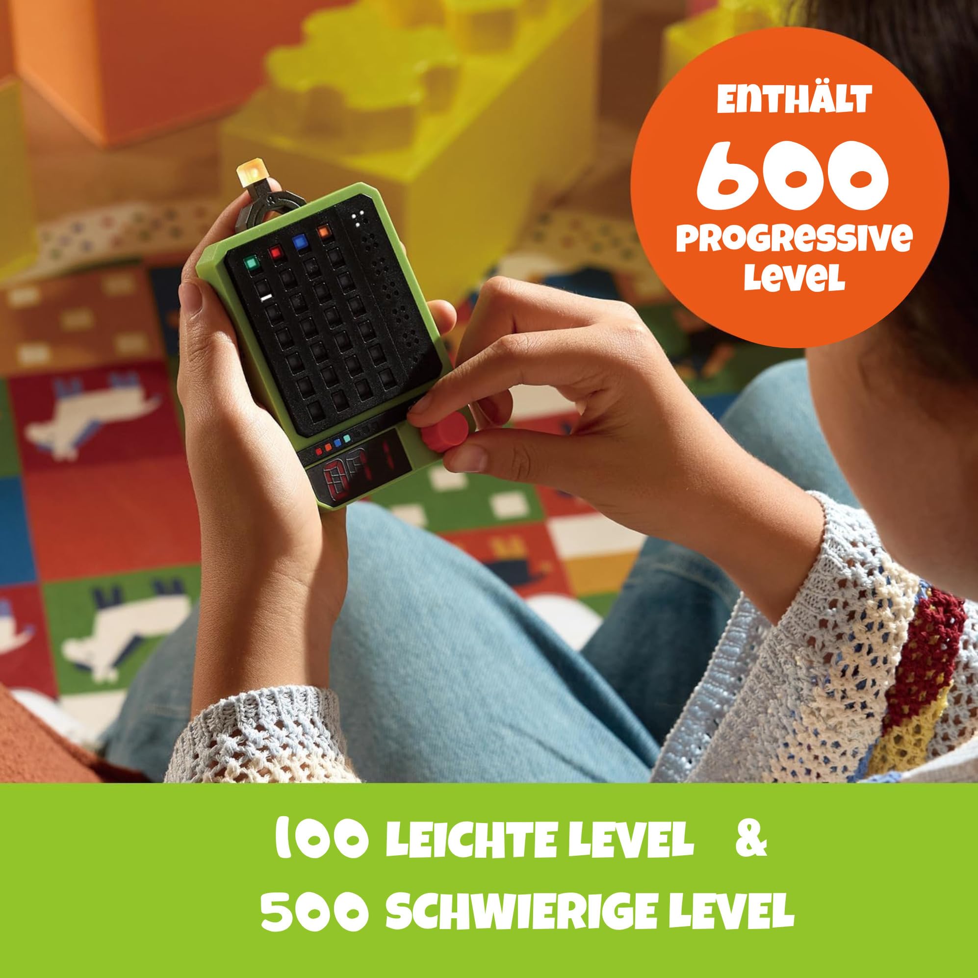GiiKER Super Decoder – Code-Knackspiel | 600 Level | 4-stellige Farbcode-Rätsel | Solo- & Duo-Modus | Tragbares Denkspiel/Reisespiel/Gehirntraining für Kinder & Erwachsene | Mastermind, Wordle