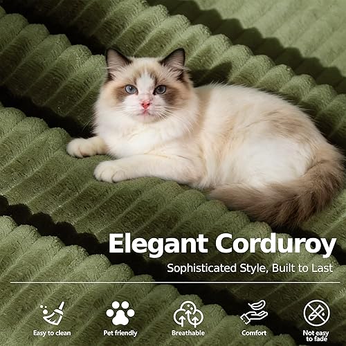 Miniatura 3 de MoonSpeak Sofá cama de 78.8 pulgadas para sala de estar, sofá modular convertible con almohada para reposabrazos, sofás modulares de pana plegables