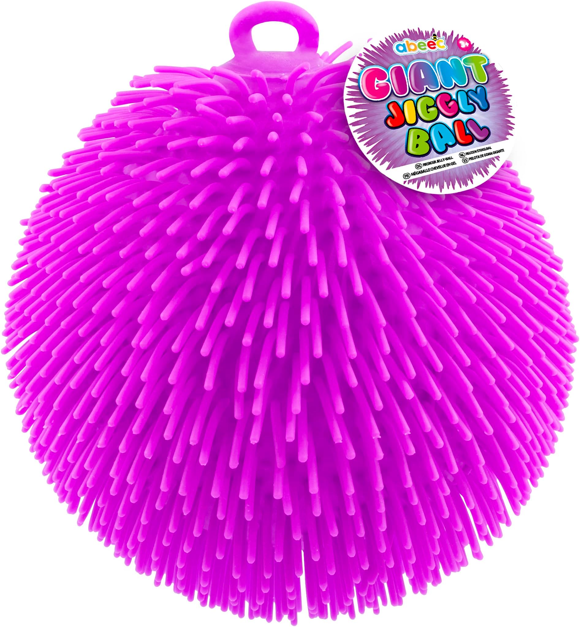 Purple Giant Jiggly Ball - Sensory Balls - Fidget Toys - Stress Ball For Kids - Sensory Toys And Squishy Toys For Kids - Squish And Squash The Sensory Ball