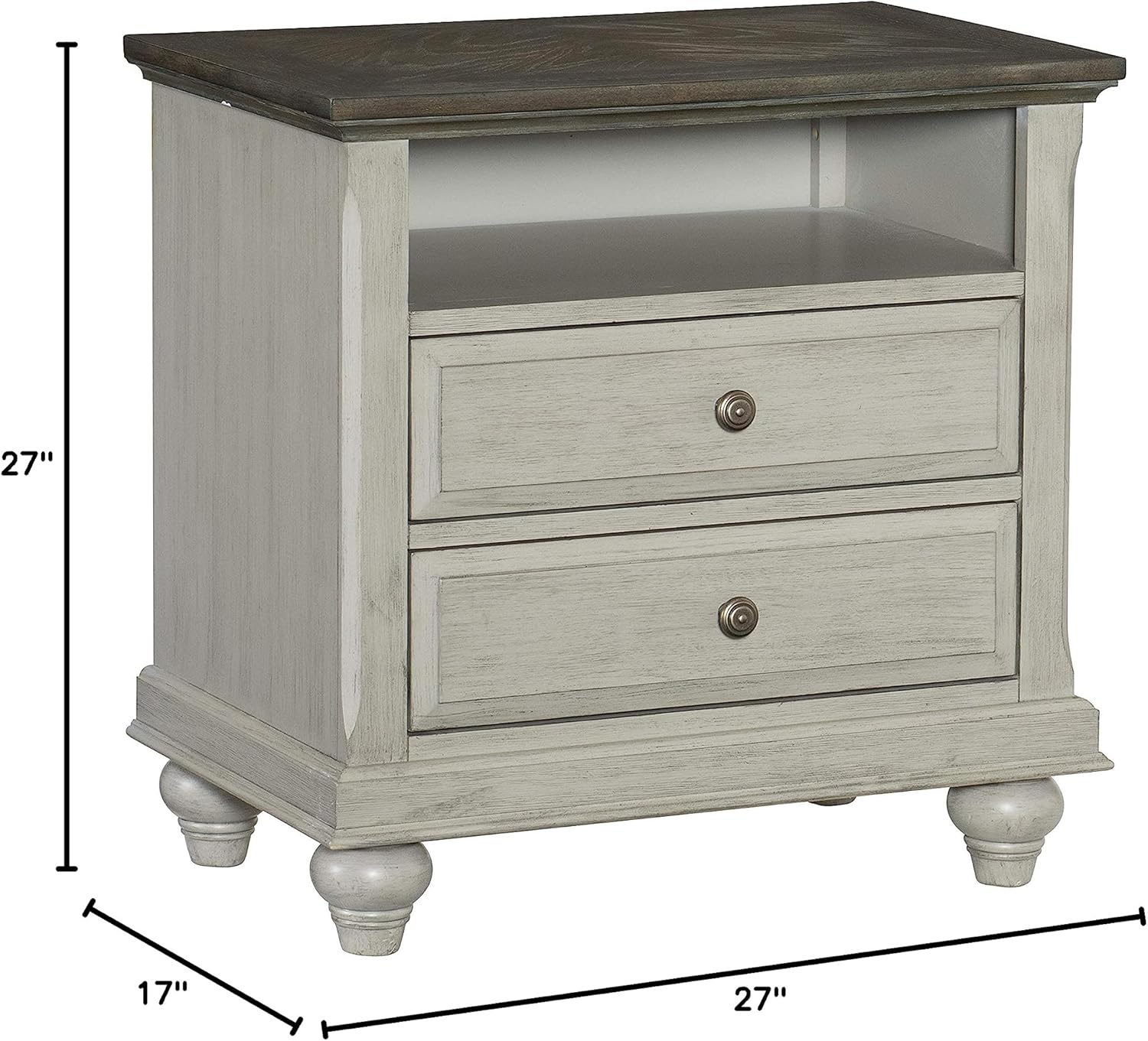 Lexicon Cecilia Nightstand, Gray