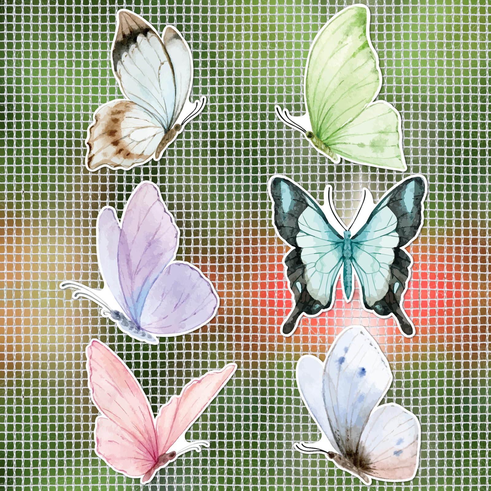 12 Magneti A Farfalla Decorativi - Adesivi Magnetici Per Frigorifero E Zanzariere - Foto 10