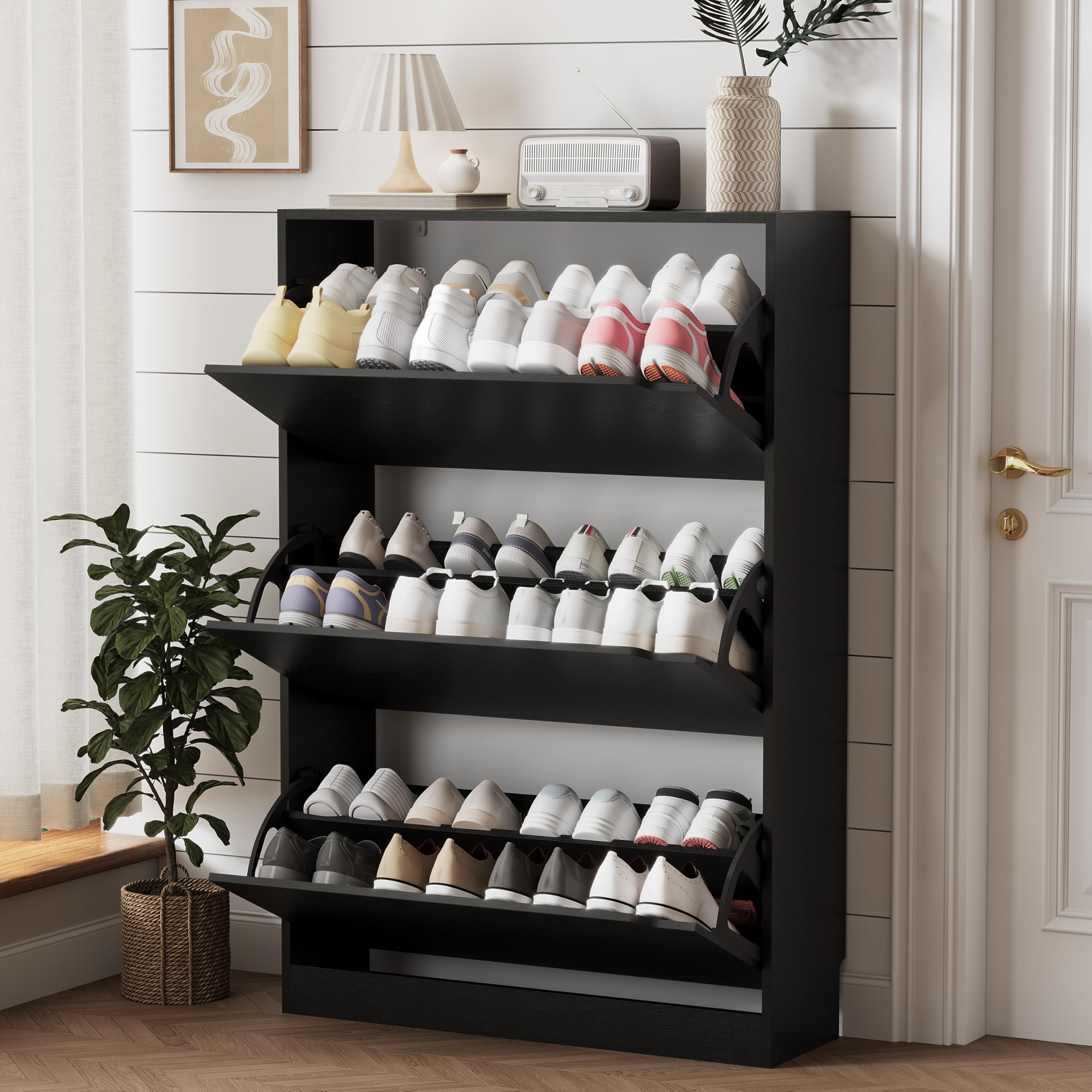 3点セットNEIGHBORHOOD CI/P SNEAKER STORAGE 2 Amazon.com: Xixini Shoe Storage Cabinet for Entryway with 3