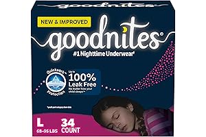 Goodnites L/XL Girls' Nighttime Bedwetting Underwear