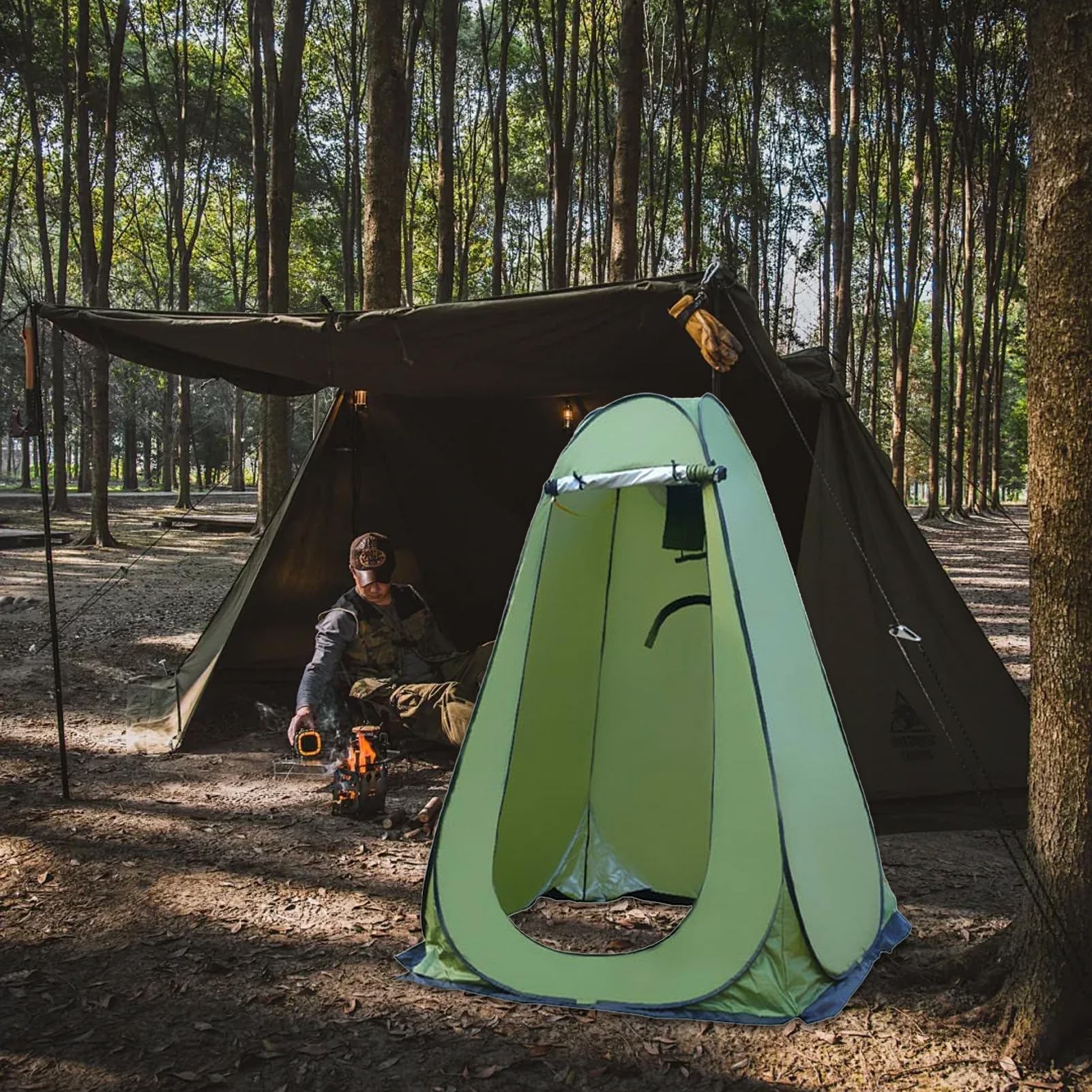 Carpas de ducha camping protección UV impermeable desplegable playa