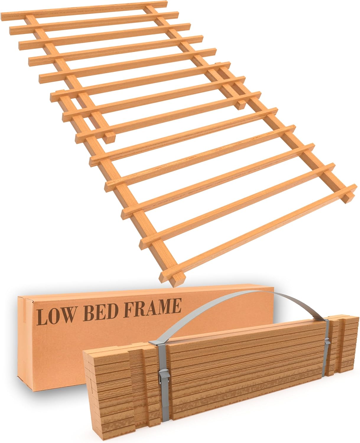 Amazon.com: Twin Floor Bed Wood Bed Frame 47x80" Japanese Bed Frame ...
