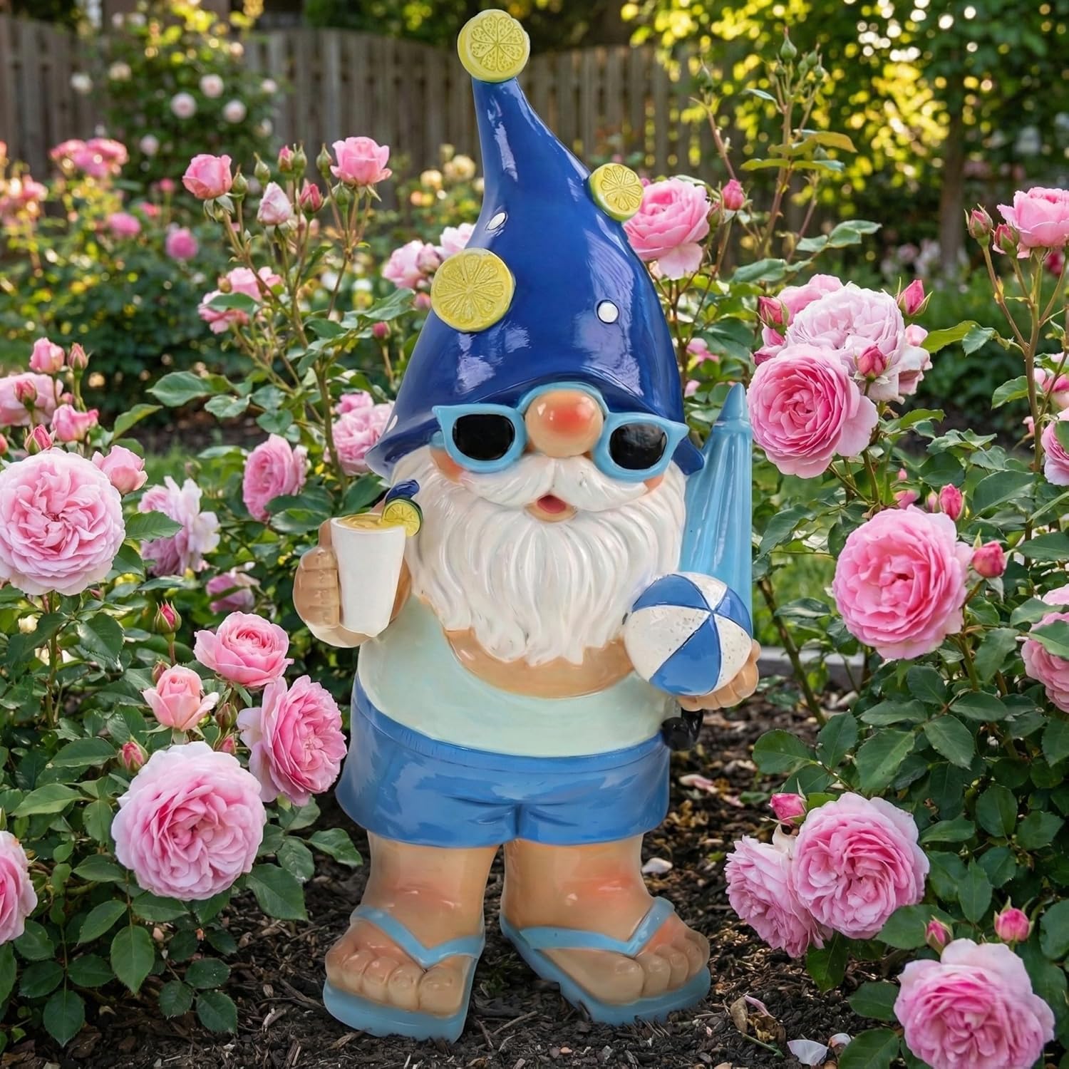 Pommerntraum ®| Design-Zwerg Zwergenfigur Gartenzwerg Zwerg Zwergenskulptur | Pop-Art maritimer Wohndeko Sammlerfigur Terrassendeko Gartenschmuck Dekofigur Geschenkidee Gartenfigur Wichtel Beetfigur OTTO