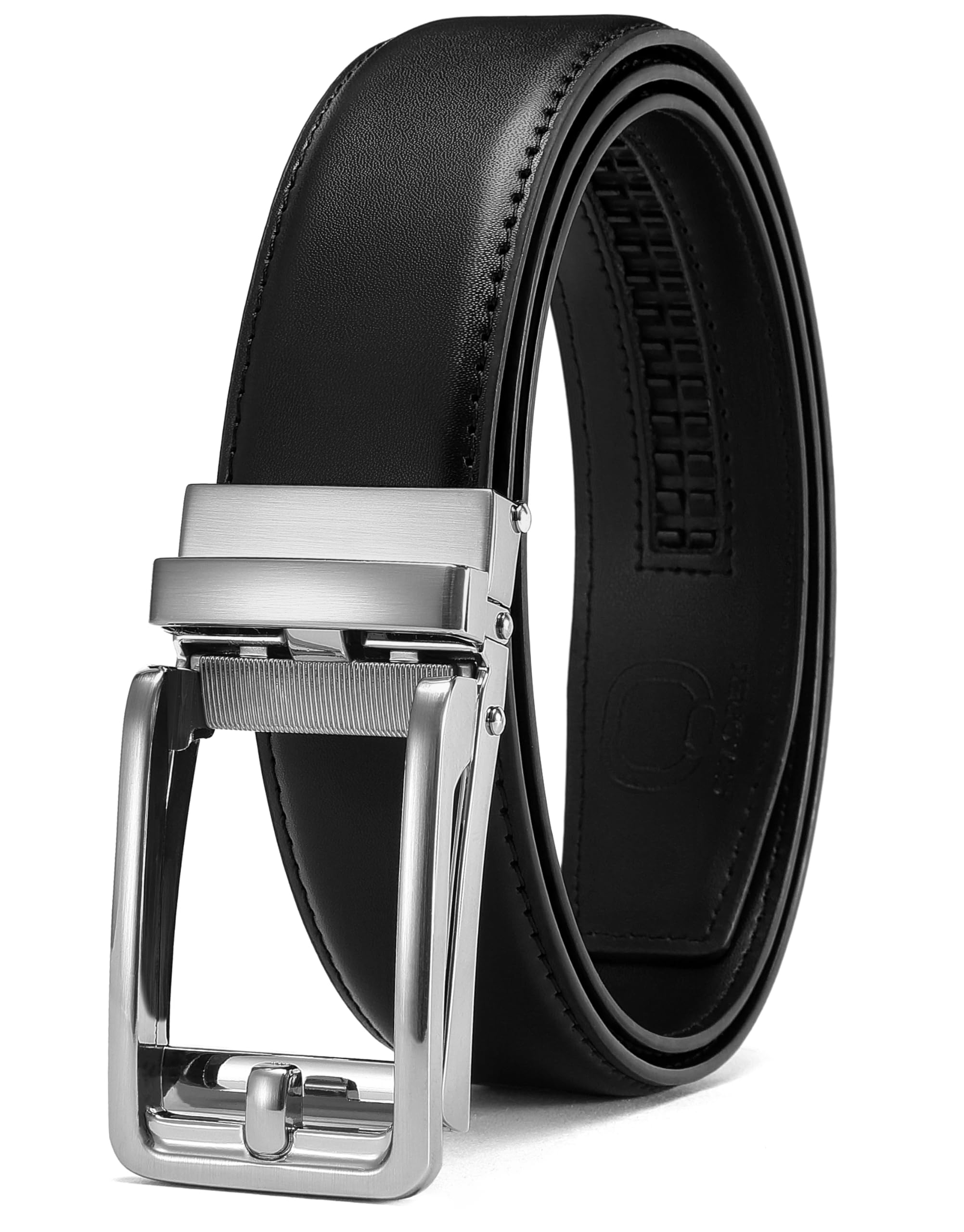 CHAOREN Cintura Uomo, Cintura Uomo Pelle Cricchetto Automatica Fibbia 35mm, Cinta Regolabili per Adattarsi