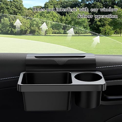Miniatura 4 de Organizador de almacenamiento de ventana de automóvil, soporte para tazas de agua de 2.7 pulgadas para puerta lateral del automóvil, organizador