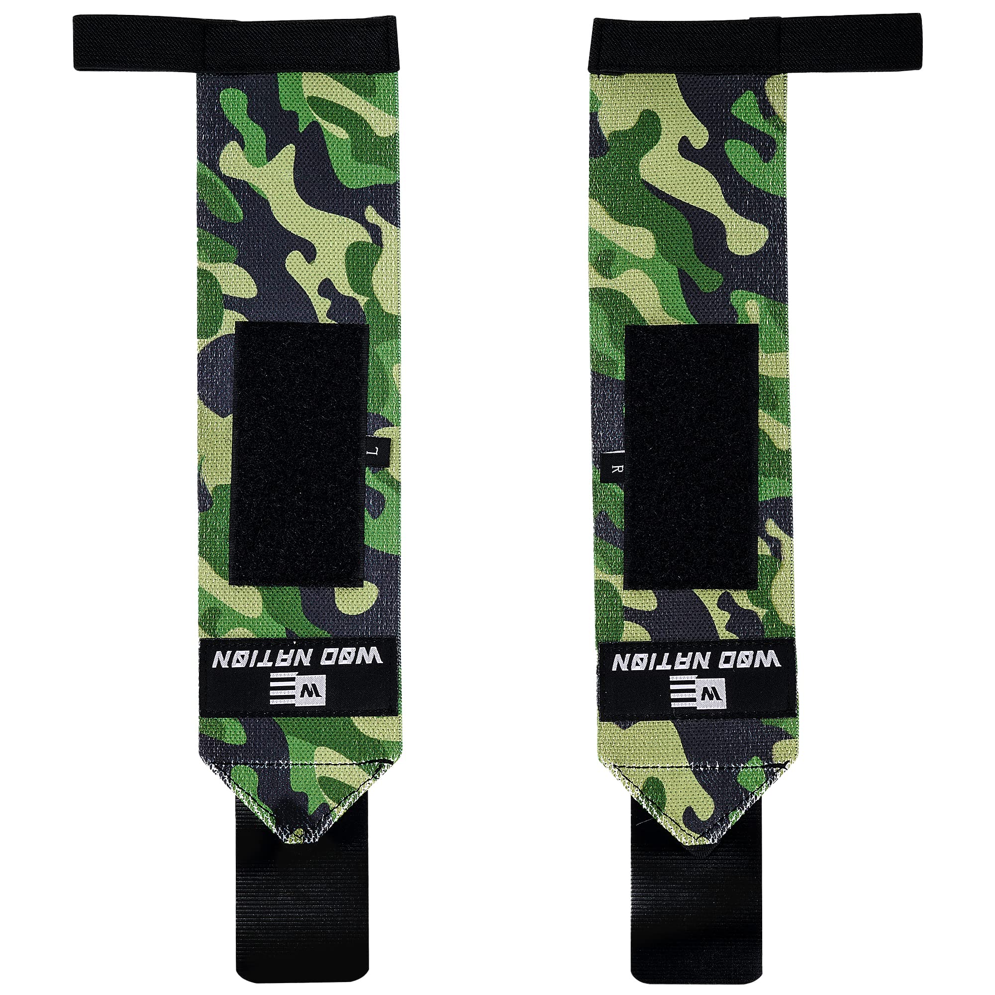 WOD Nation Wrist Wraps Weightlifting dla mężczyzn i kobiet – zestaw 2 opasek do podnoszenia ciężarów do crossfitu i treningu orbitalnego (30 cm lub 35 cm) + w zestawie torba do przenoszenia