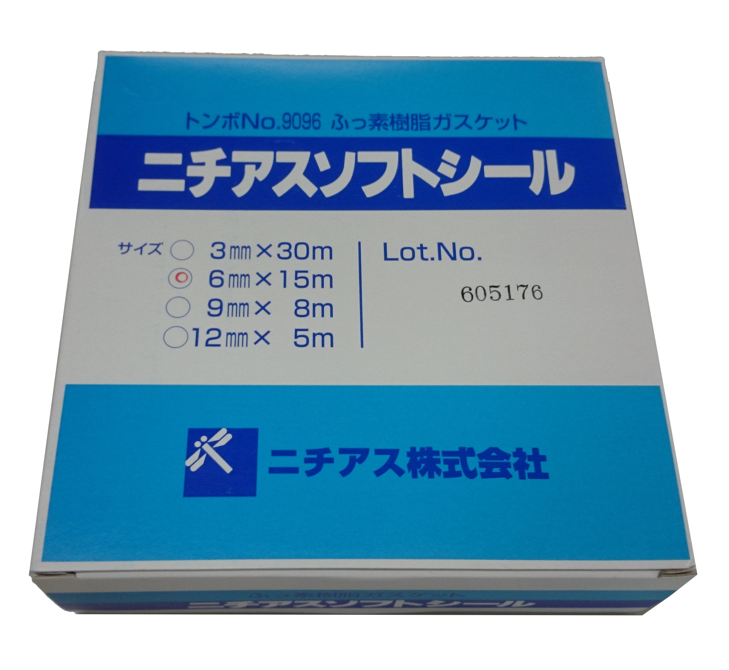 Amazon | ニチアス ソフトシール ソフトタイプ 9096-PTFE-3×6×15M