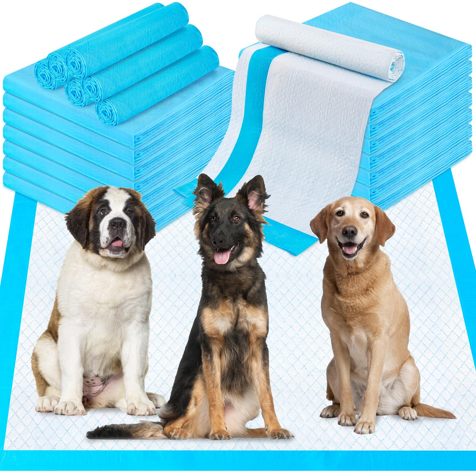 Pee Pads for Dogs & Cats 40"x40" 40 Count, Puppy Pads Extra Large, Disposable Thicken Pet Training Pads for Doggie Rabbits, Incontinence Underpads