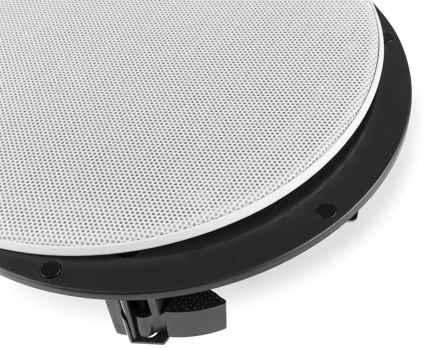 Power Dynamics FCS6 - Haut-Parleur de Plafond, Livré à l'Unité, 6,25" 100 V/8 Ohms, Design Élégant, Couleur Blanc, 242 x 242 x 100 mm