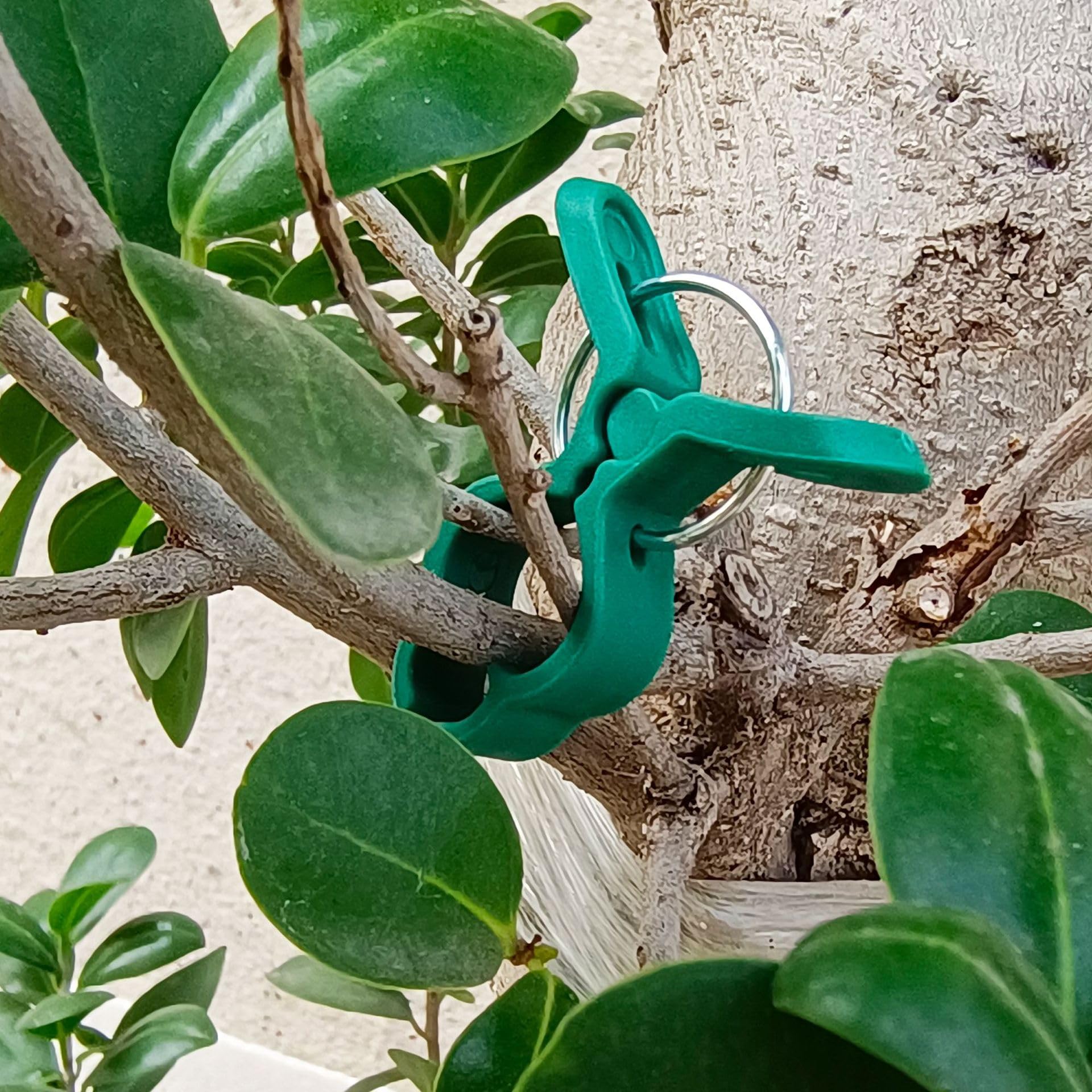 20 Grüne Pflanzenclips für Tomaten und Rankpflanzen(FishclipGreen,L)