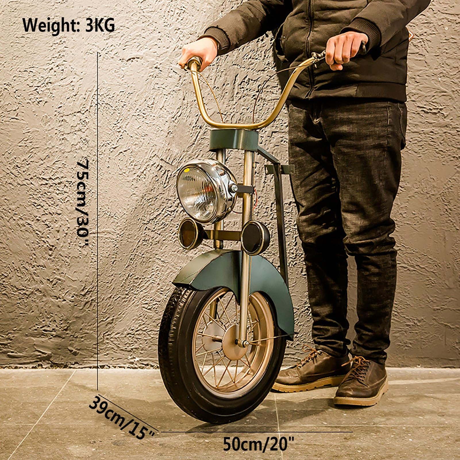 Amazon.co.jp: メタルバイク壁飾り インダストリアルスタイルの