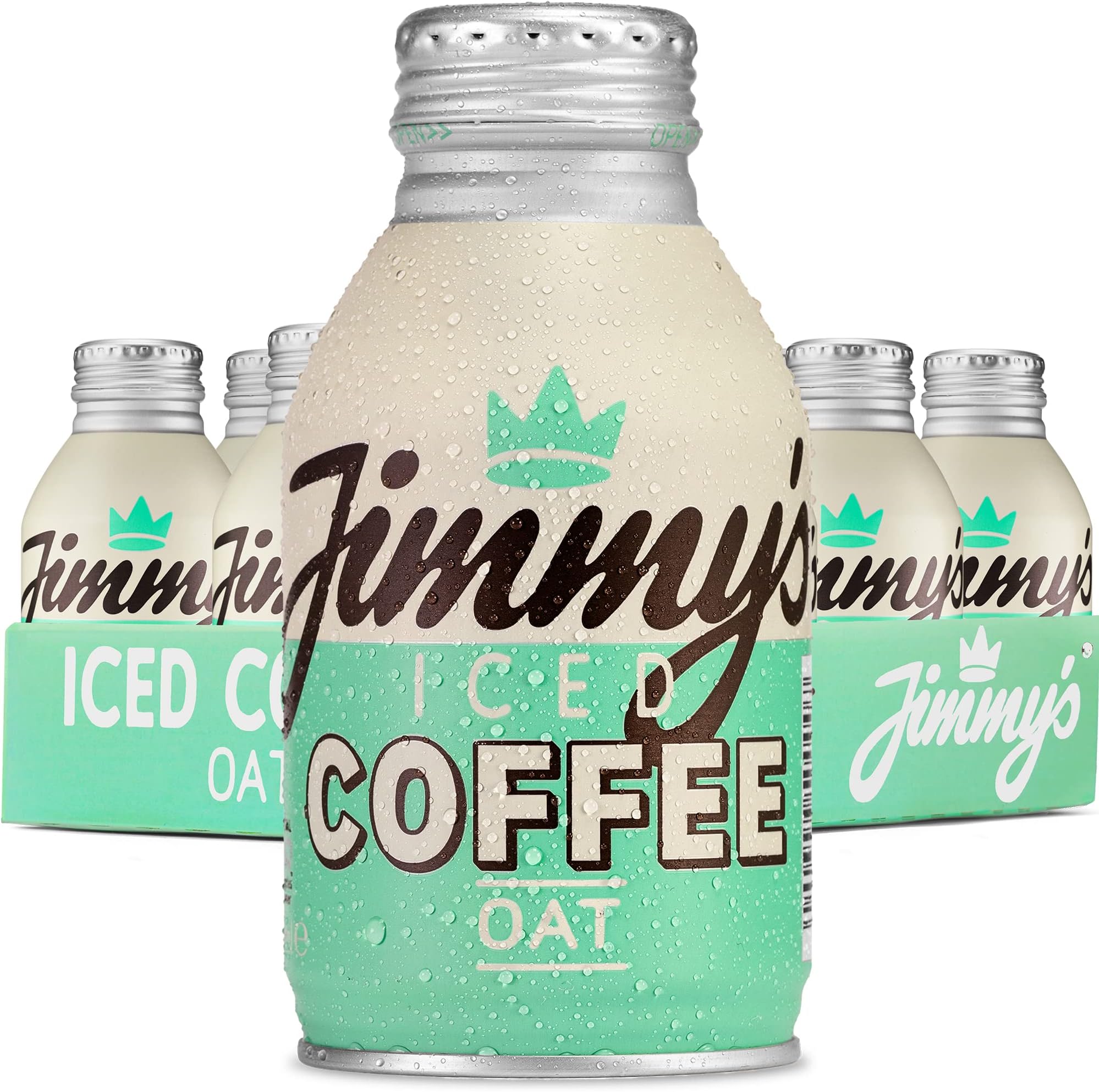 Jimmy's Iced Coffee Oat BottleCan™ 12x275ml Multipack - Dairy Free Vegan Iced Latte Coffee Case
