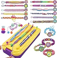 DDAI Friendship Bracelet Making Kit for Girls 8-12 - DIY Arts Crafts Toys, Best Birthday Gifts for Kids 7-11, Make 16 Bracelets