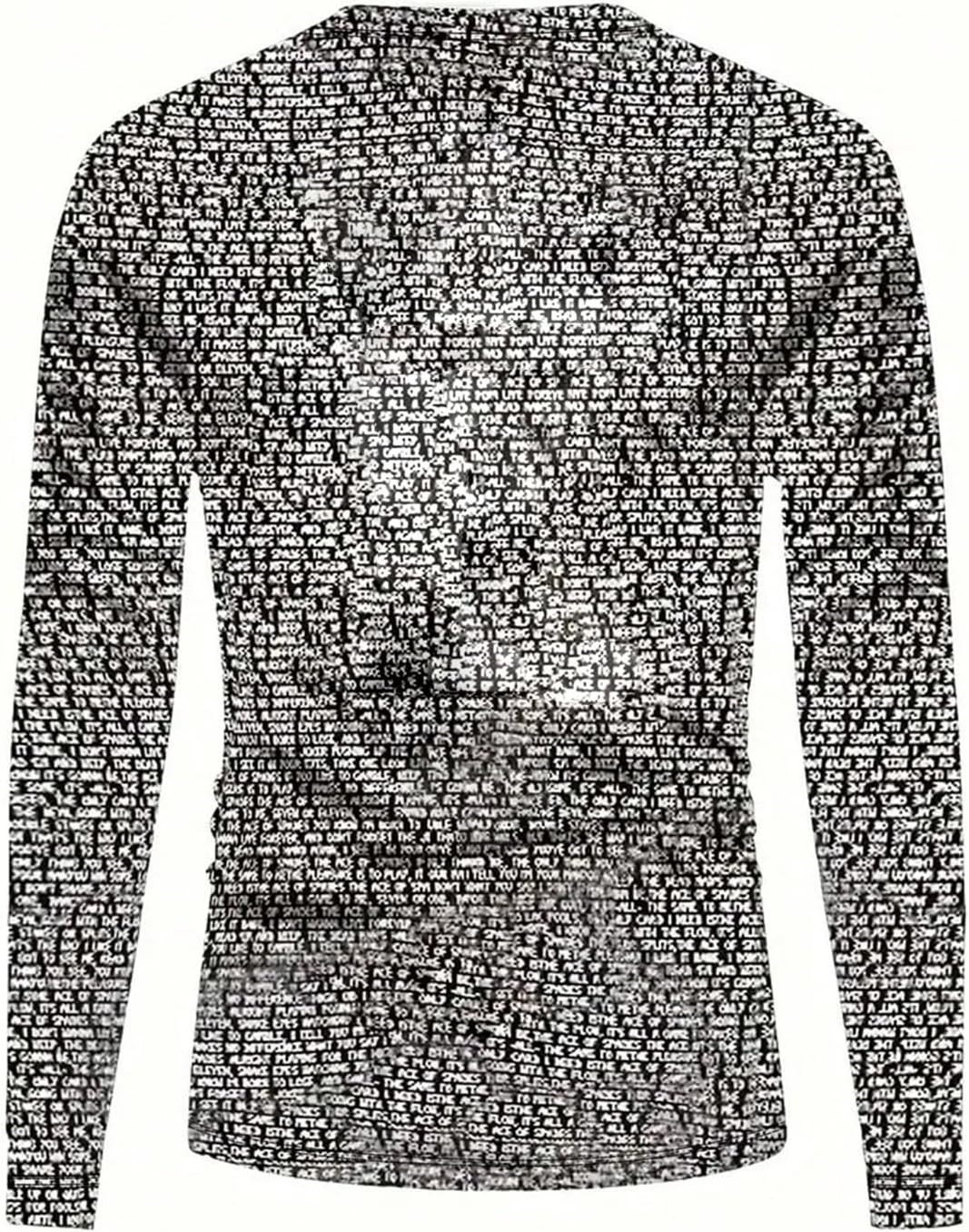 SOLY HUX Men's Letter Print Long Sleeve T Shirt Round Neck Casual Graphic Tees Tops - Image 2