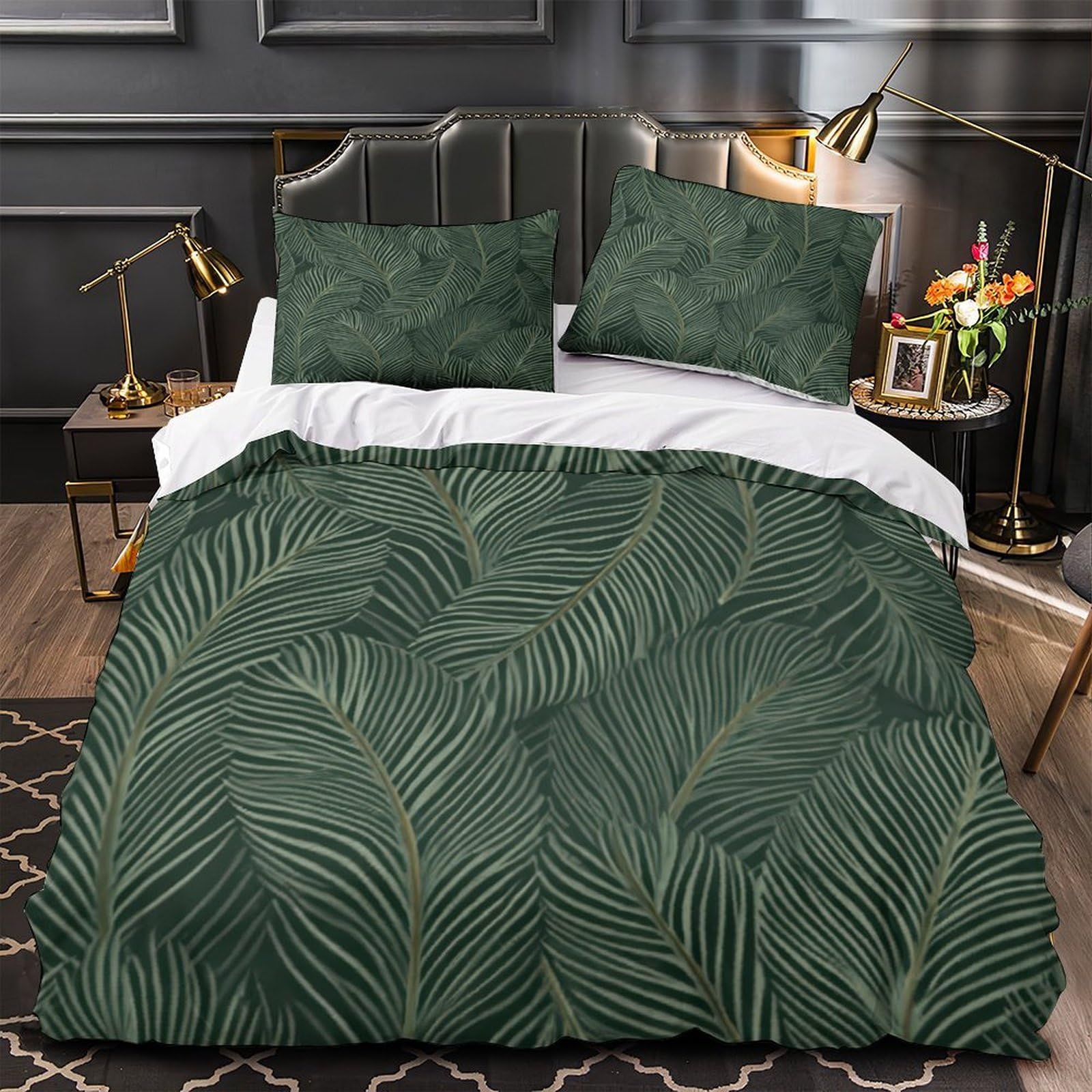 Housse de couette 200x200 jungle pour créer une ambiance de chambre relaxante