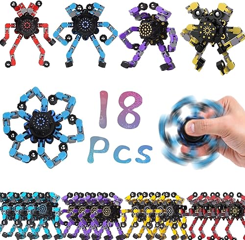 Fidget Spinners, robot deformable para hacer tú mismo, juguete giratorio de descompresión, juguetes mecánicos creativos deformables, juguete