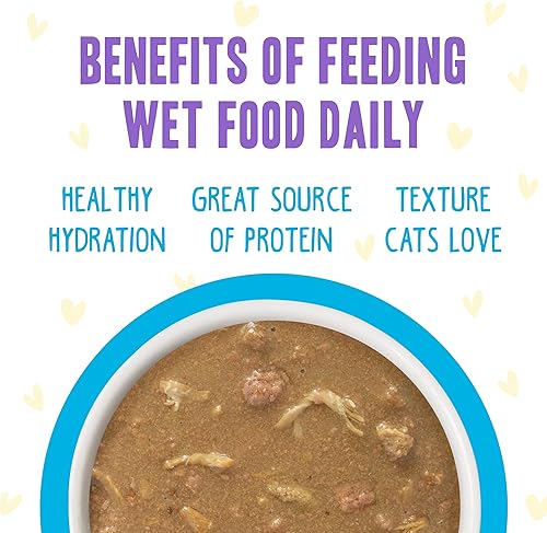 Miniatura 5 de B.F.F. OMG - Best Feline Friend Oh My Gravy!, Chicken Cloud 9 con pollo en salsa, lata de 2.8 onzas (paquete de 12)