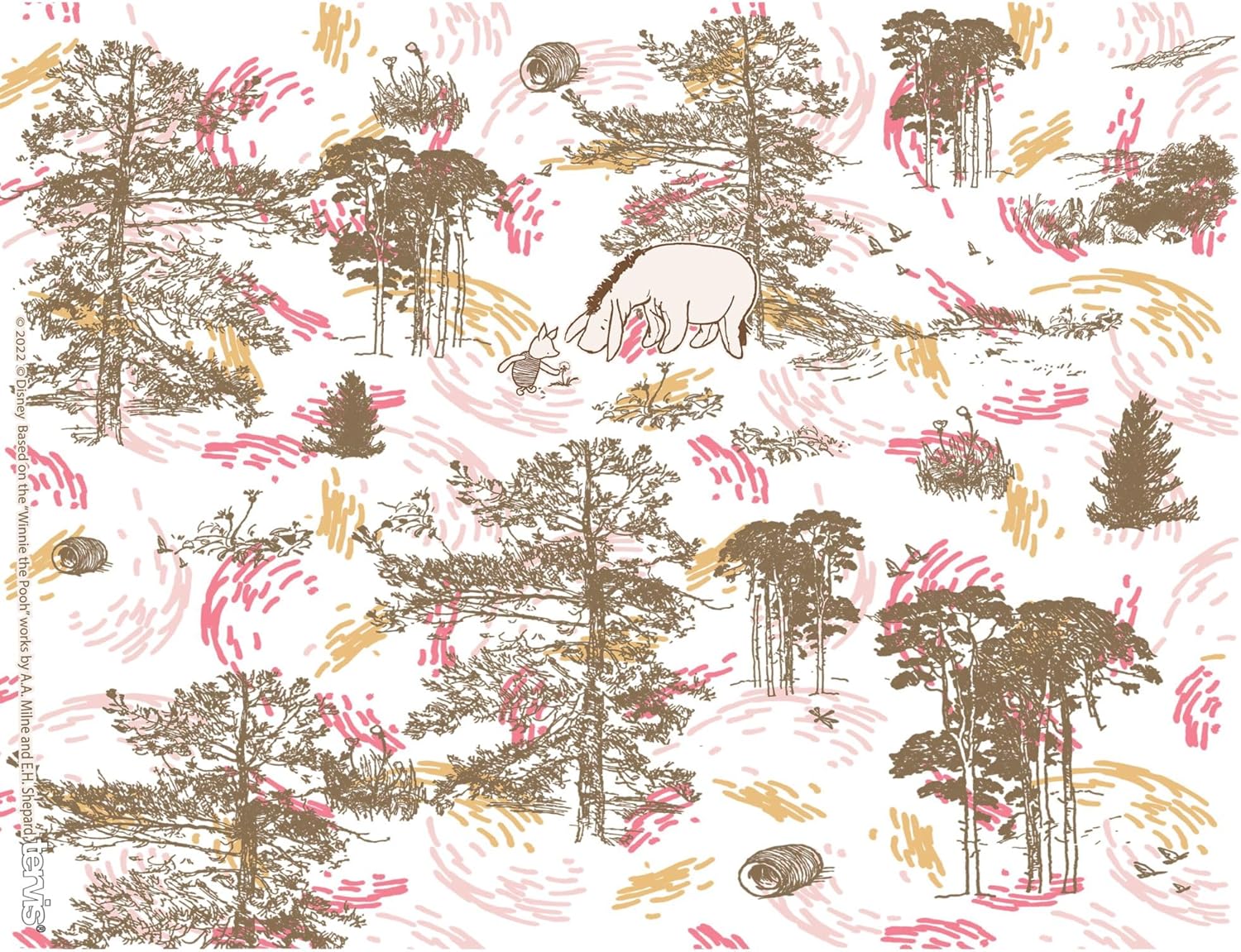 Tervis Disney - Winnie The Pooh Forest Sketch Made in USA Double Walled Insulated Tumbler Travel Cup Keeps Drinks Cold & Hot, 24oz with Straw Lid, Classic - Image 2