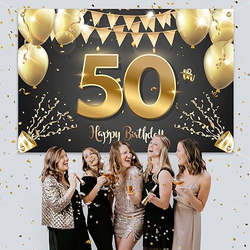 Miniatura 79 de HAMIGAR Fondo de pancarta de feliz cumpleaños número 17 de 6 x 4 pies, decoraciones de cumpleaños de 17 años, suministros de fiesta para niñas