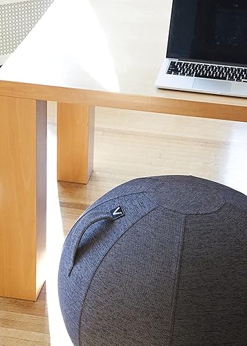 Miniatura 4 de Vivora Luno  silla de pelota sentada para oficina, dormitorio y hogar, ligera, de pie, ergonómica, motivador de postura, pelota de ejercicio, con