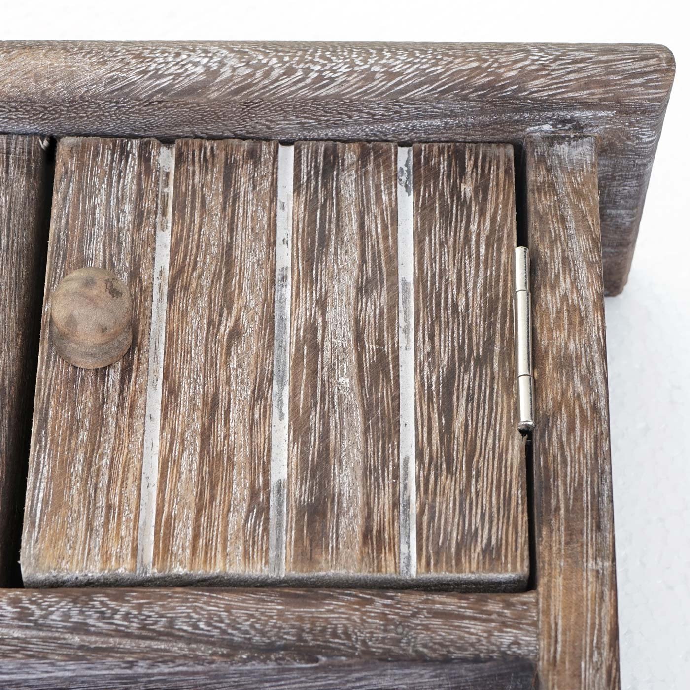 HWC-A48 - Armario para llaves con puertas, madera maciza, certificado MVG, color marrón