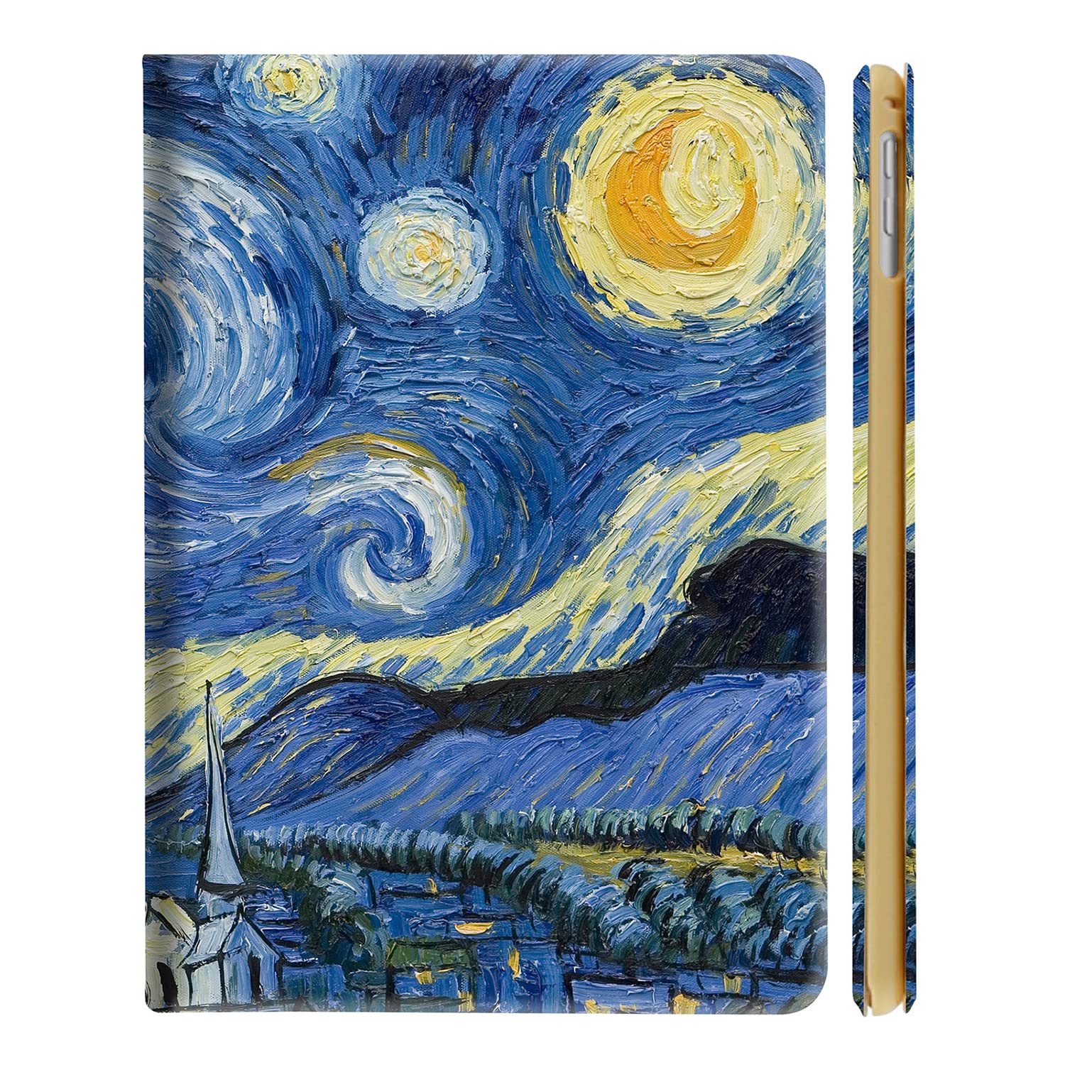 DuraSafe Cases for iPad PRO 11 3 2 Gen [ PRO 11 3rd 2nd ] MHQR3LL/A MHQT3LL/A MHQU3LL/A MHQV3LL/A MY232LL/A MY252LL/A Ultra Slim Printed Smart PU Leather Flip Folio Book Cover - Starry Night