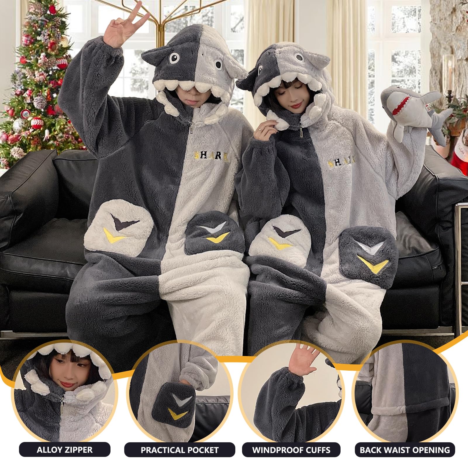 Pigiama Tuta Animali Unisex Adulto Animale Onesie Cosplay Halloween Carnevale Costume Donna Pigiama Costume Animale Inverno