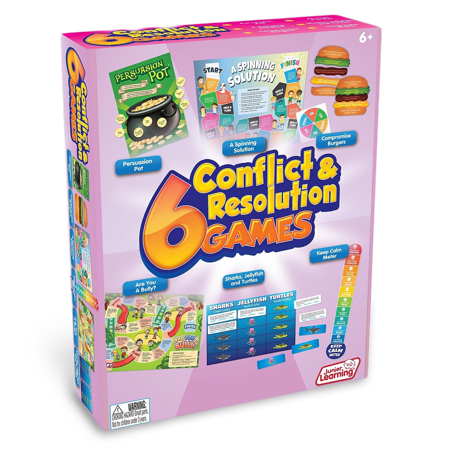 Junior Learning 6 Conflict & Resolution Games | Social and Emotional Skills Activity Flashcards, Teaching Resources, For Classroom and Home School Use | Ages 6-8, Year 4-5, Key Stage 2